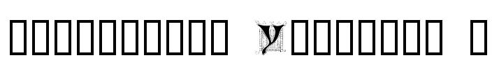 Ornamental Initials Y Font Image