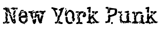 New York Punk Font Image