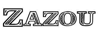 Zazou Font Image