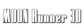 MOON Runner 3D Font Image
