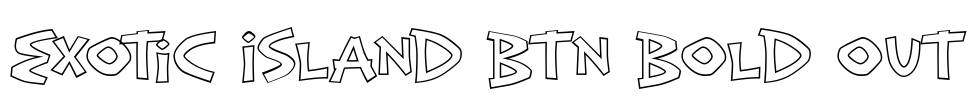 Exotic Island BTN Bold Out Font Image