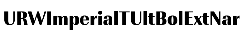 URWImperialTUltBolExtNar Font Image