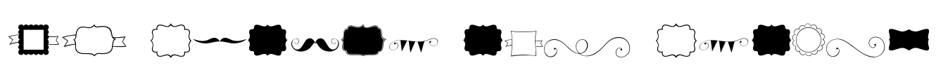 KG Flavor and Frames Font Image
