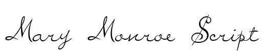 Mary Monroe Script Font Image