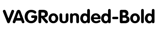 VAGRounded-Bold Font Image