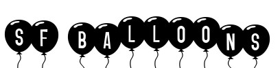 SF Balloons Font Image