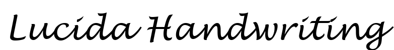 Lucida Handwriting