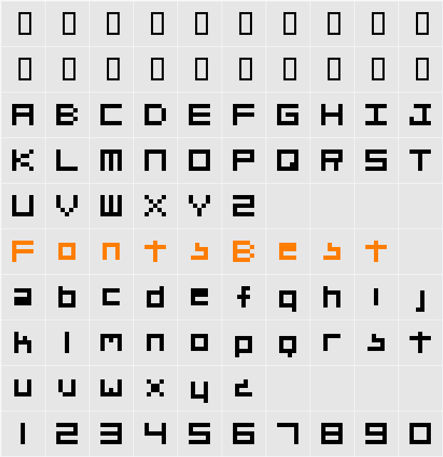 Org_v01 Character Map