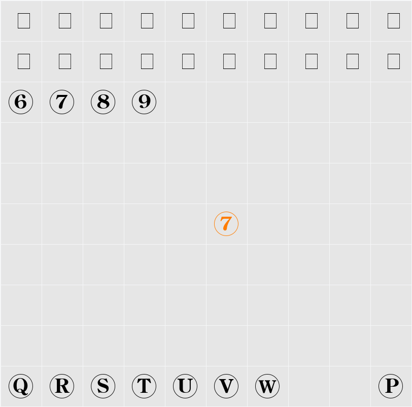 TQF_Keycaps_2 Character Map
