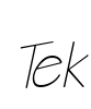 Tek Font Image