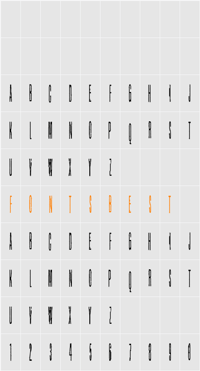 Grapevine Character Map