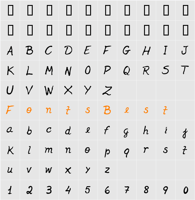 Jenelson Character Map