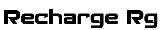 Recharge Rg Font Image