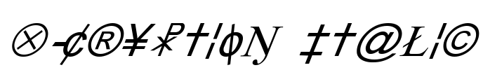 X-Cryption Italic