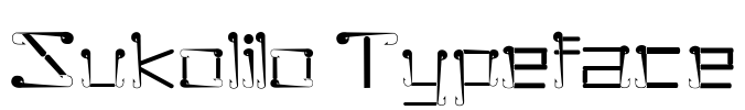 Sukolilo Typeface Font Image
