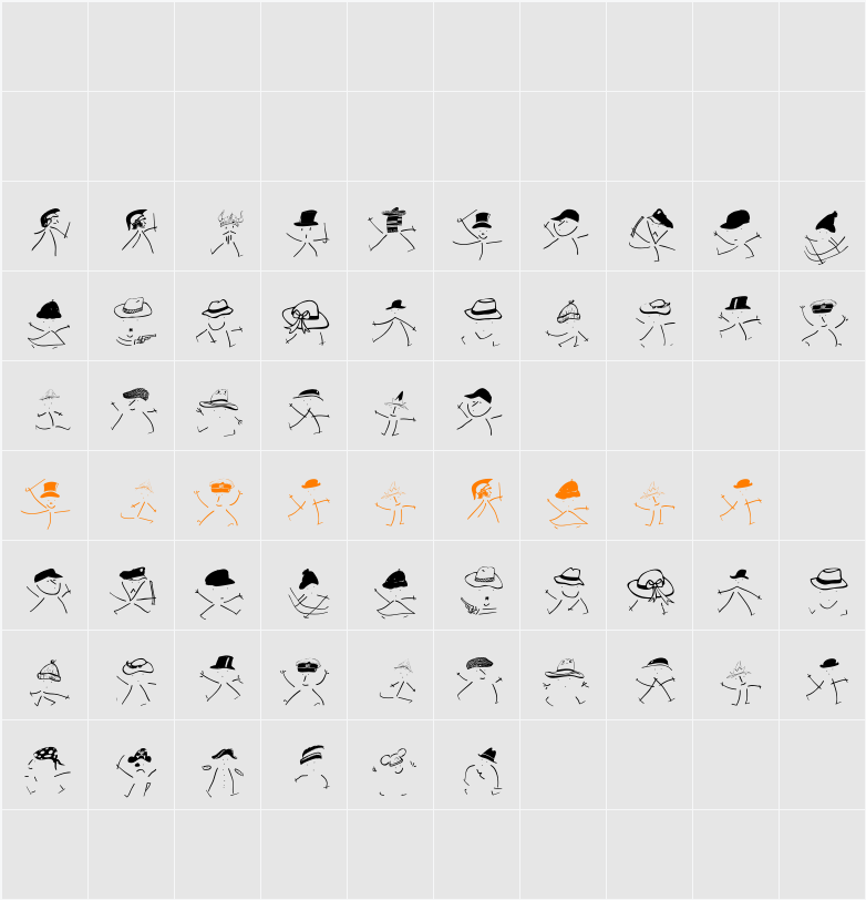 HotHatsFS Character Map