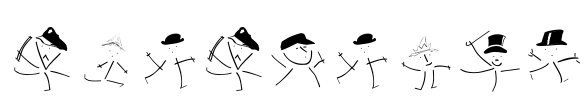 HotHatsFS Font Image