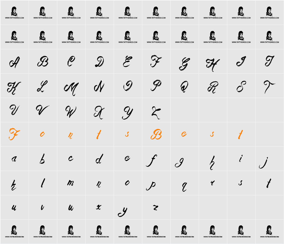 Rockers Character Map