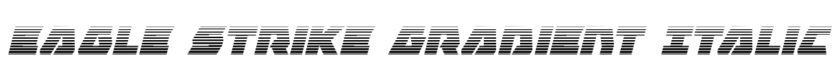 Eagle Strike Gradient Italic