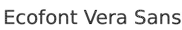 Ecofont Vera Sans