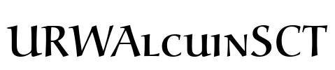 URWAlcuinSCT Font Image