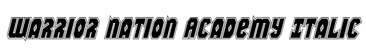 Warrior Nation Academy Italic