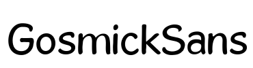 GosmickSans