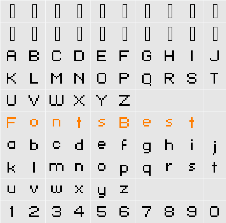 standard 07_53 Character Map