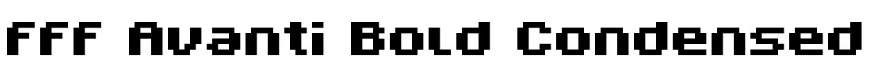 FFF Avanti Bold Condensed Font Image