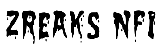 Zreaks NFI Font Image