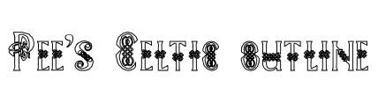Pee's Celtic outline