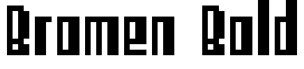 Bromen Bold Font Image