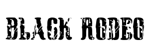 Black Rodeo Font Image