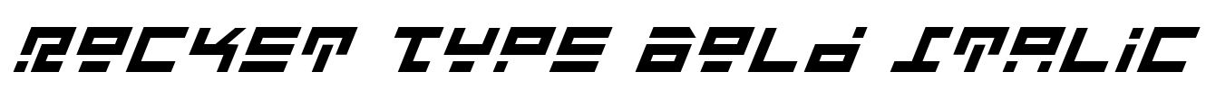 Rocket Type Bold Italic