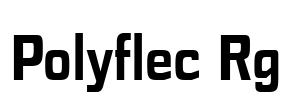 Polyflec Rg Font Image