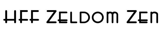 HFF Zeldom Zen Font Image