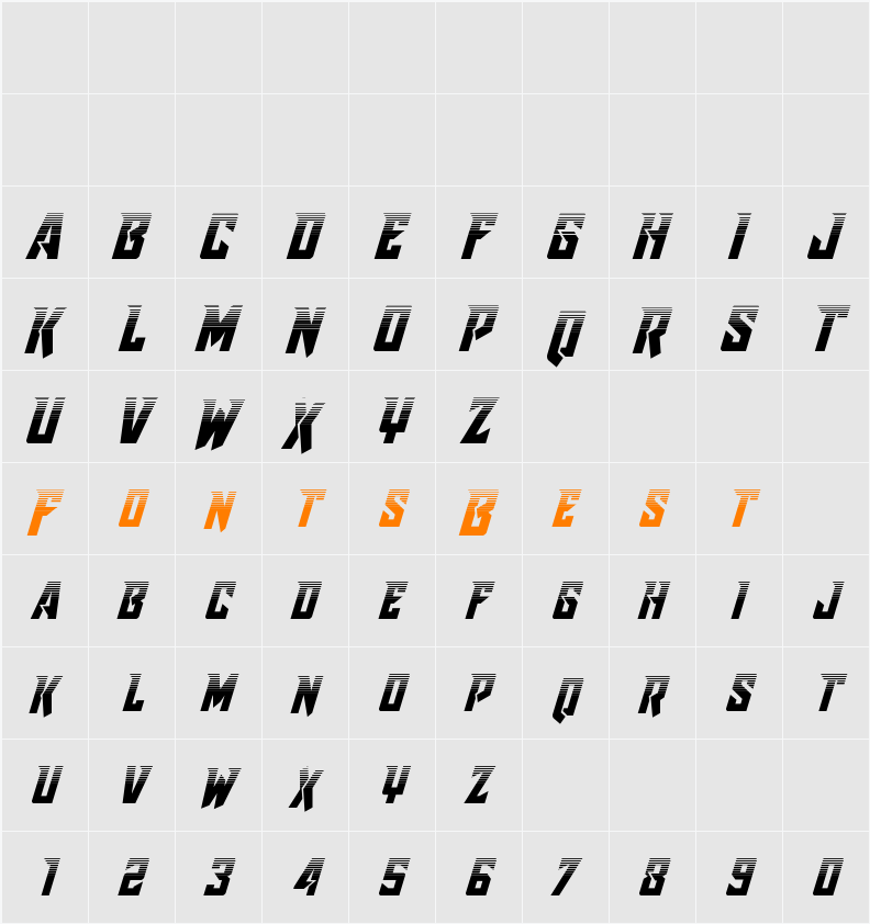 Raider Crusader Halftone Character Map