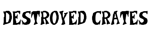 Destroyed Crates Font Image