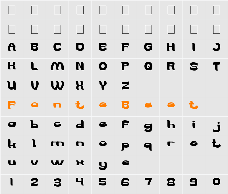 WE ARE THE WORD Character Map