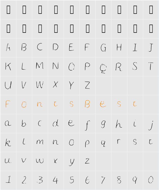 LCSimple Character Map