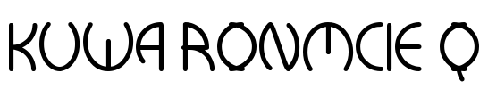 kuwa ronmcie q Font Image