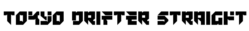 Tokyo Drifter Straight Font Image