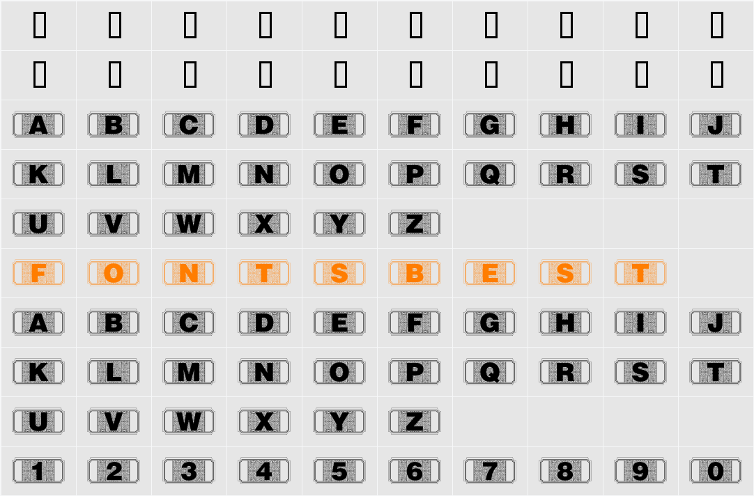 StagTickets Character Map