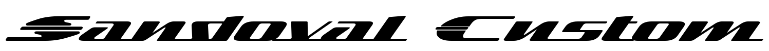 Sandoval Custom Font Image