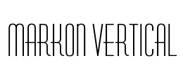 Markon Vertical Font Image
