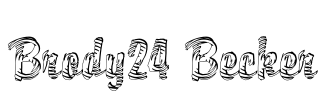 Brody24 Becker Font Image