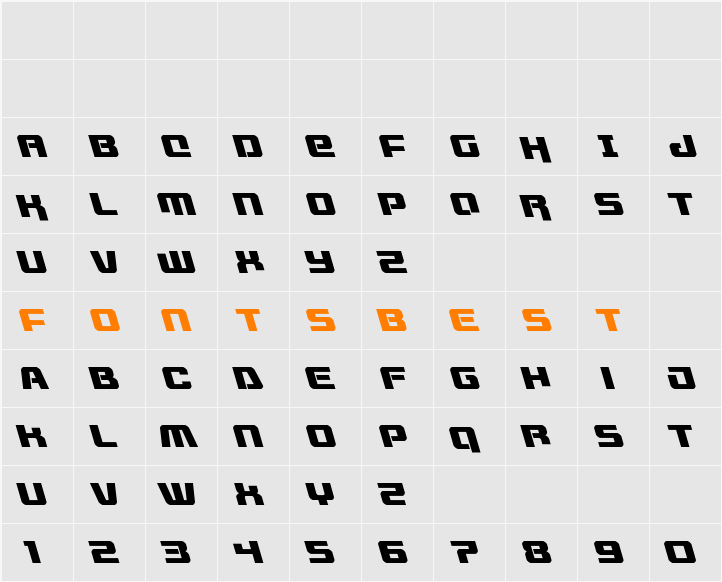 Livewired Leftalic Character Map