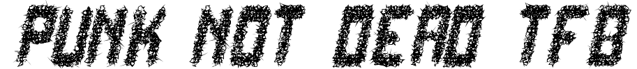 punk not dead tfb Font Image