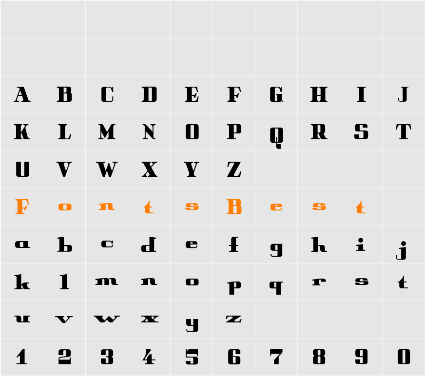 Peter Obscure Character Map