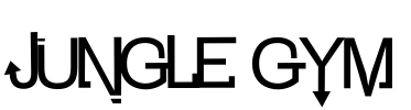JUNGLE GYM Font Image